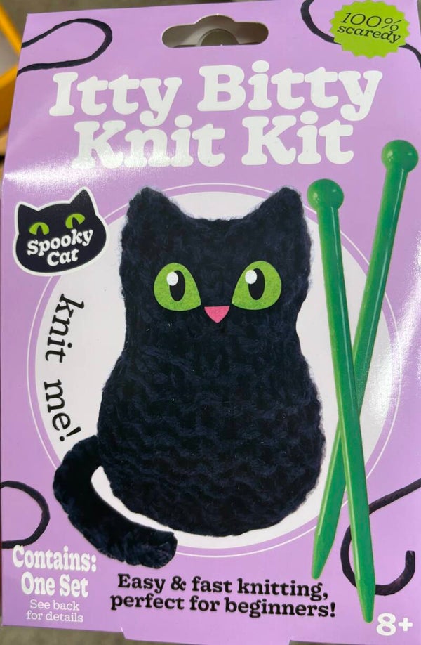 Itty Bitty Knit Kit - Spooky Cat (Halloween)