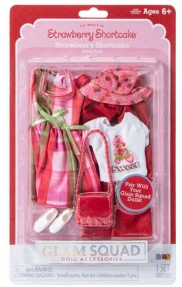 Strawberry Shortcake Glam Squad Fashion Doll Outfit Set - Strawberry Shortcake Set