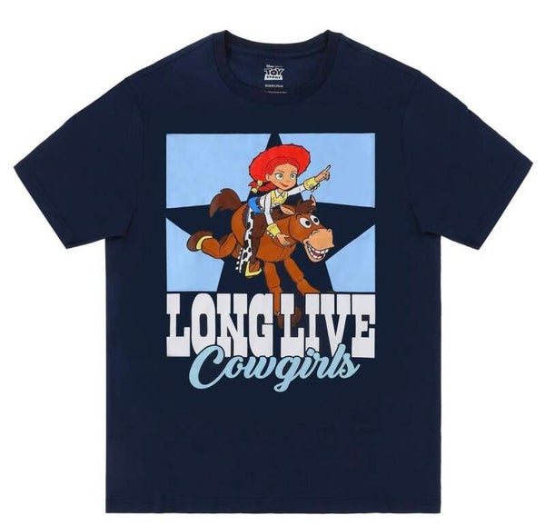 Jessie & Bullseye Long Live Cowgirls from Toy Storygraphic tee (adult unisex T-shirt)