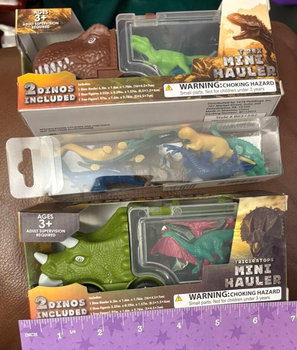 Miniature Dinosaurs and Dino Hauler Toys