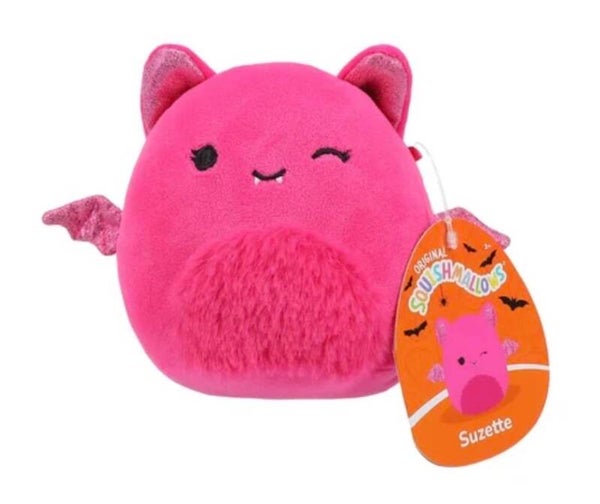 Squishmallows Halloween Squad Suzette the Pink Bat plush toy