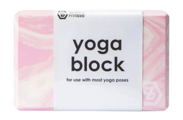 Marble Print Yoga Block for Pilates - pink