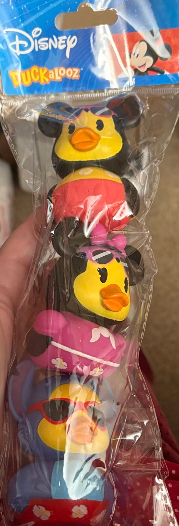 Duckalooz Disney Summer Rubber Ducks - Stitch with Minnie & Mickey Mouse