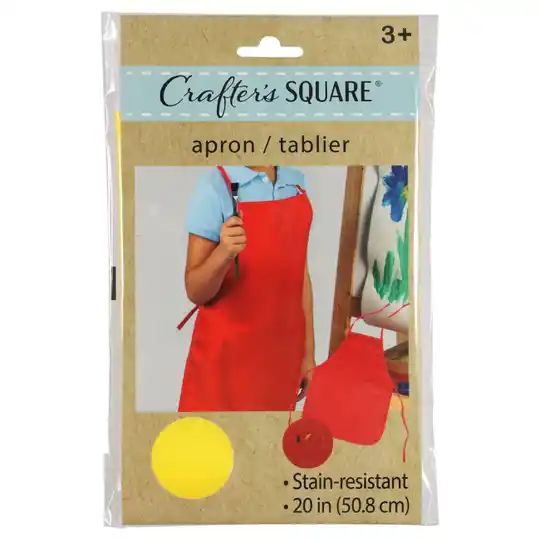 Crafting Apron for Kids - 20in x 15in polyester (ages 3-8)
