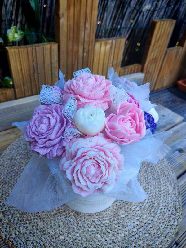 Bouquet pivoines