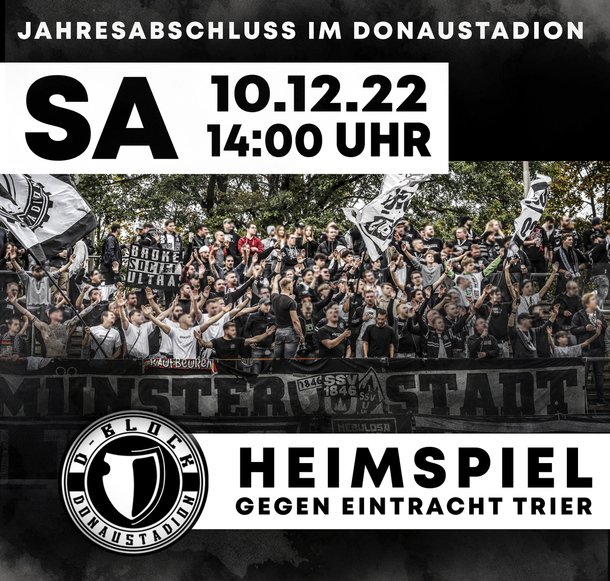 Nochmal alles geben! | D-Block-Donaustadion.de
