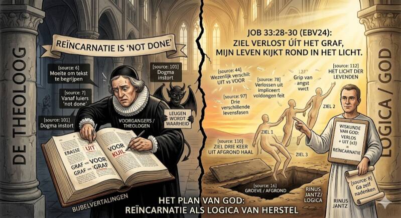Job 33:28-30 = incarnatie en indien noodzakelijk tweemaal reïncarnatie 