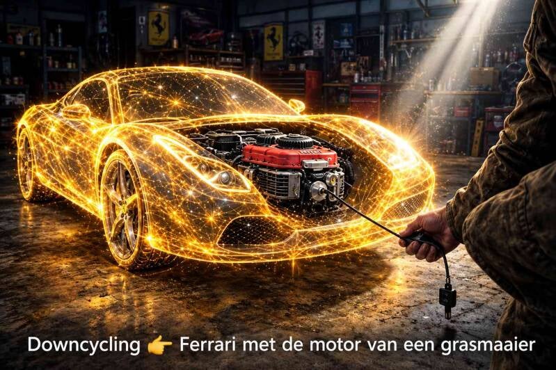 Ferrari-metafoor, de gevallen engel in verminderde setting 