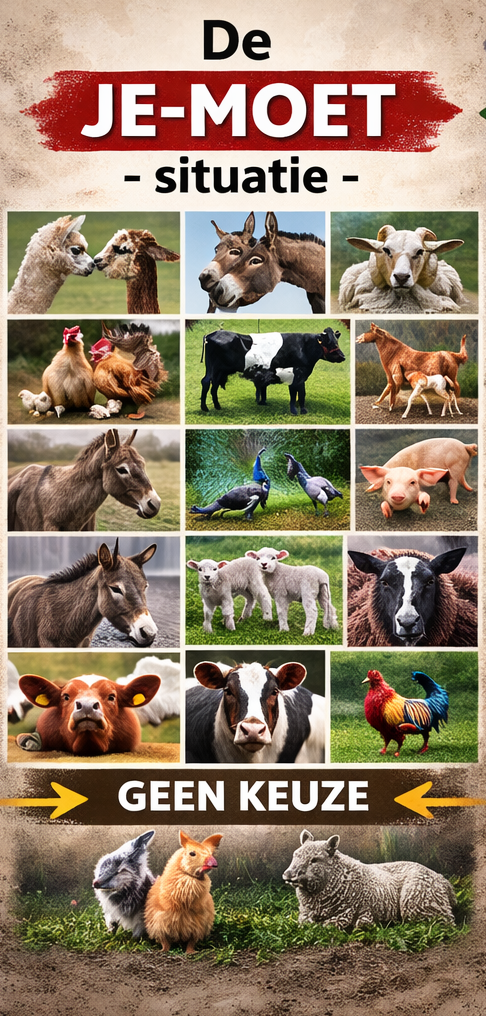 Als dier is er geen vrije wil. Als dier leeft je zoals  Satan het wil. 