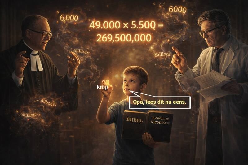 Opa, het staat in de bijbel gecombineerd met het evangelie van Nicodemus 