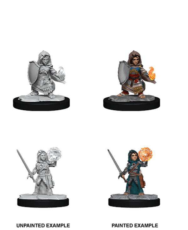 Halfling Cleric Female - Deep Cuts Unpainted Miniatures