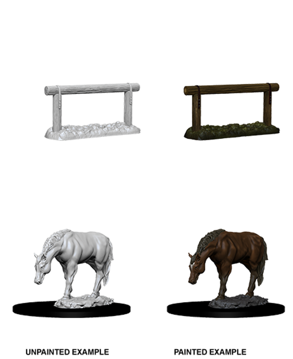 Horse & Hitch - Deep Cuts Unpainted Miniatures
