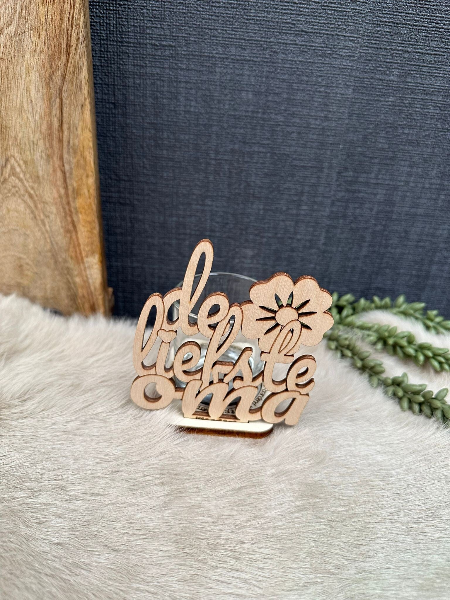 Waxine lichthouder De liefste Oma.