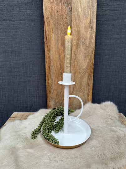 Kaarsen standaard | Wit | Handgreep