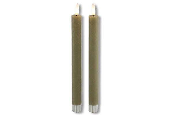 Led dinerkaars | Beige | 15 & 15 cm lang