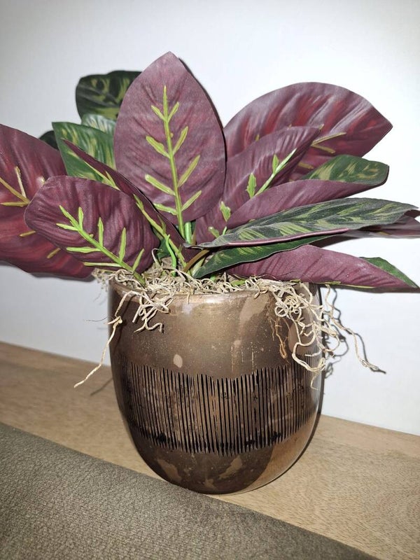 Glazen pot Ghisai | Koper buin met zwart