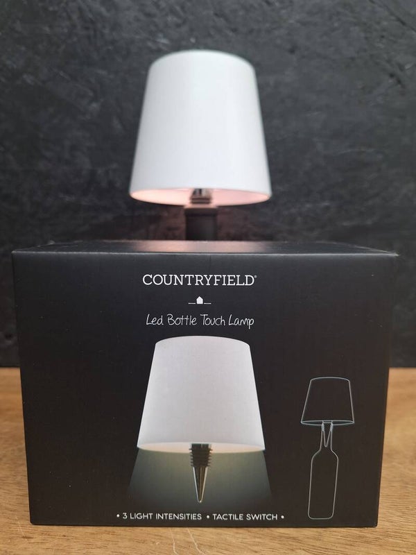 Touch fles lamp wit