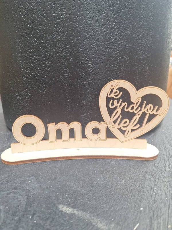 3D kaart | Oma ik vind jou lief