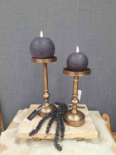 Kandelaar Nerva | Antiek messing | 2 maten