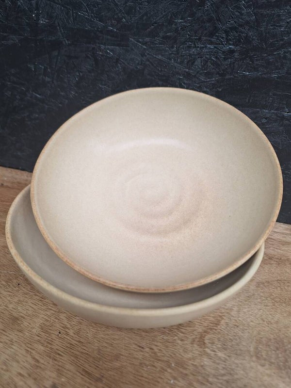 Schaal Clay beige 17x6,5cm