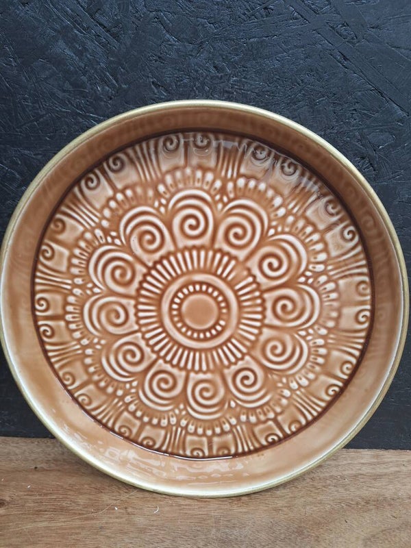 Trays Brown Enamel 31cm