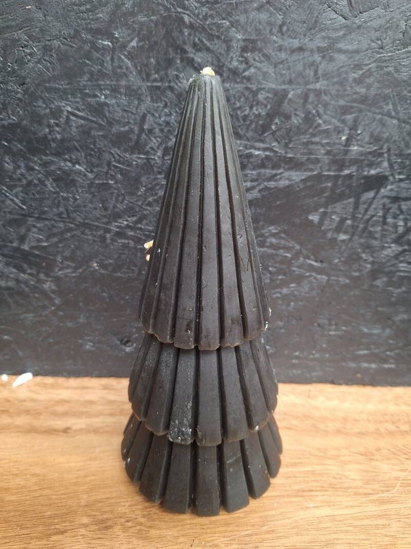 Kaars kerstboom zwart | L