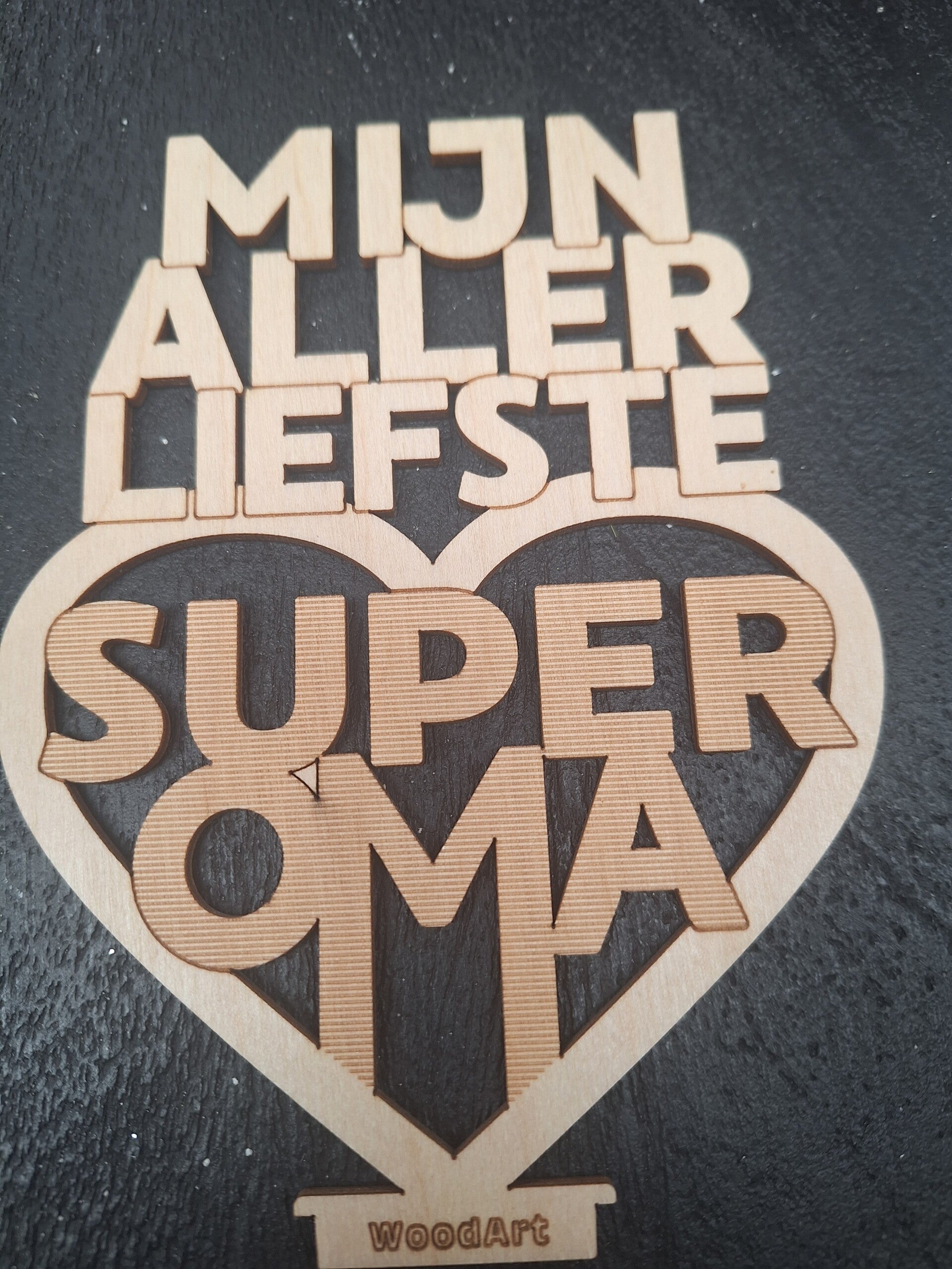 3D houten kaart | Super oma