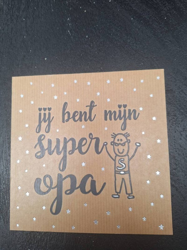 Ansichtkaart | Jij bent mijn super opa