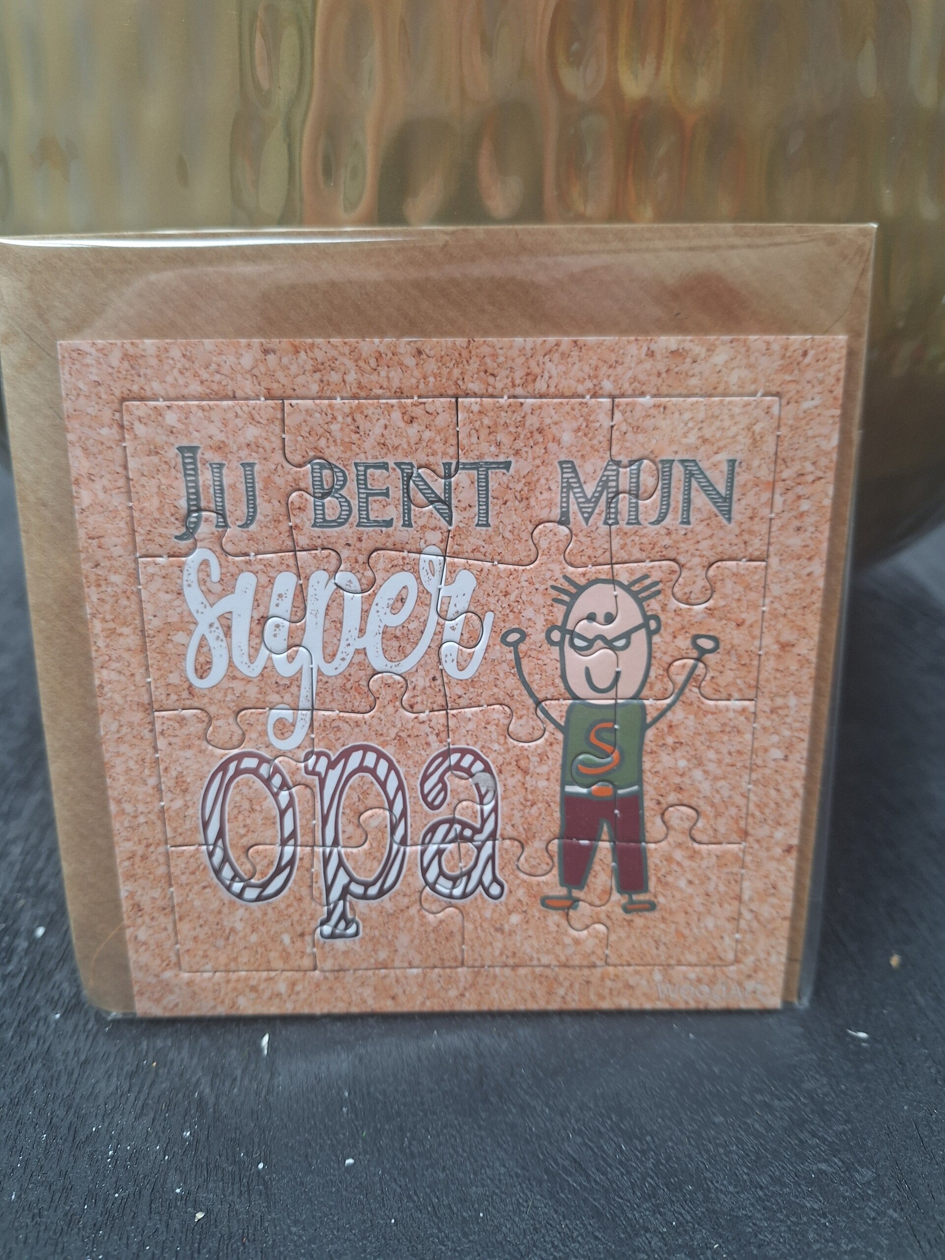 Puzzelkaart Super opa