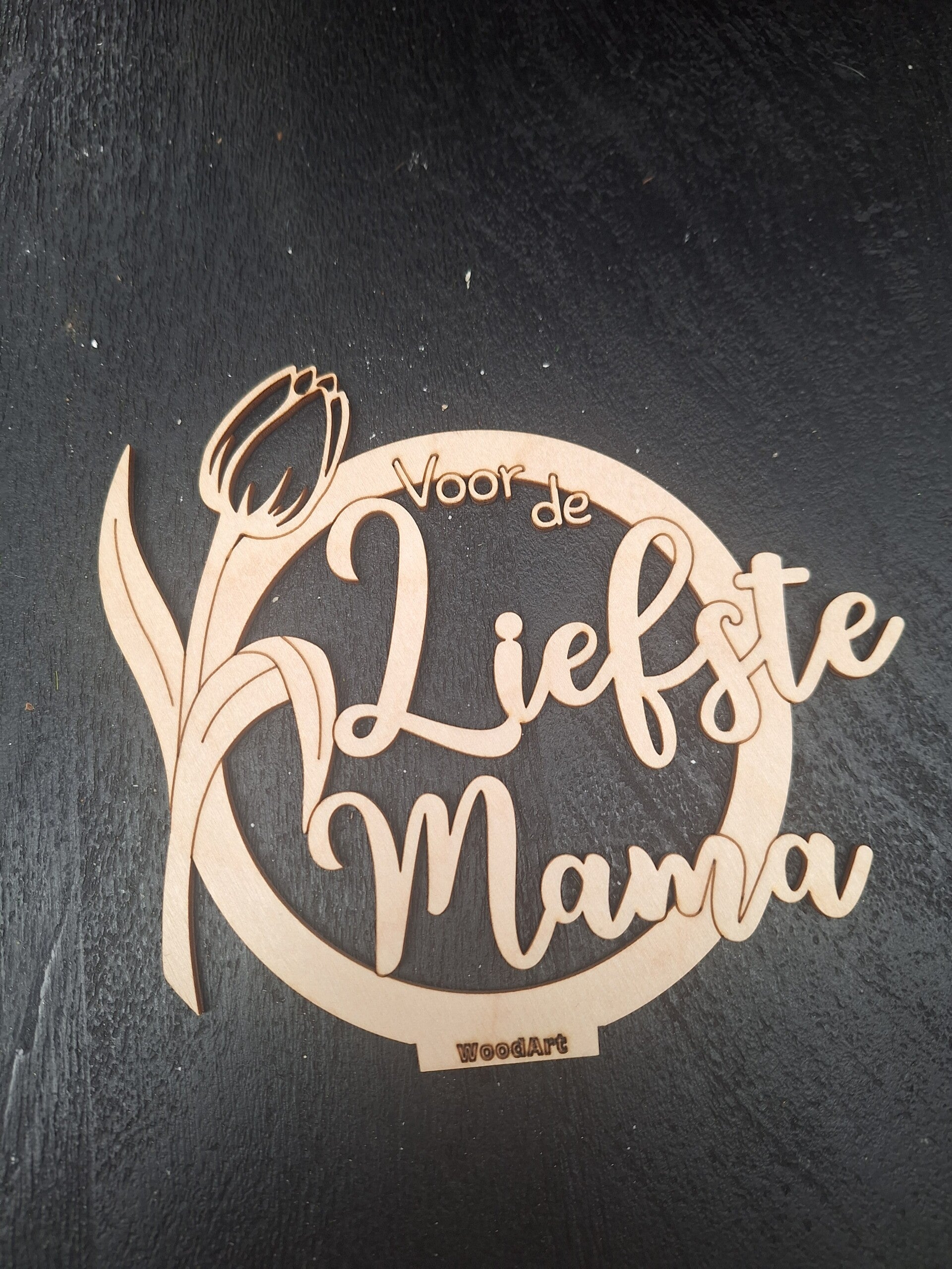 3D Houten kaart Liefste mama