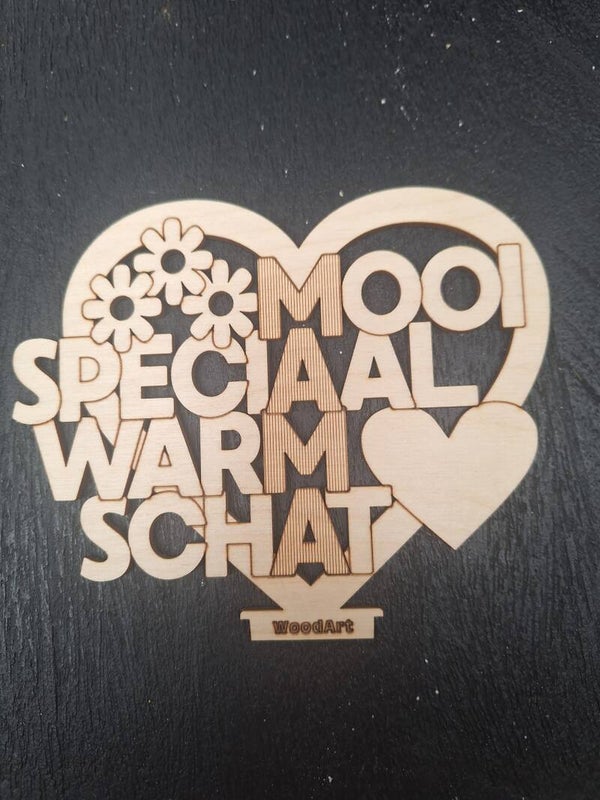 3D houten kaart mama