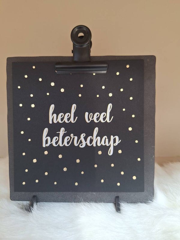 Klembord met 5 kaarten | Zwart of Naturel