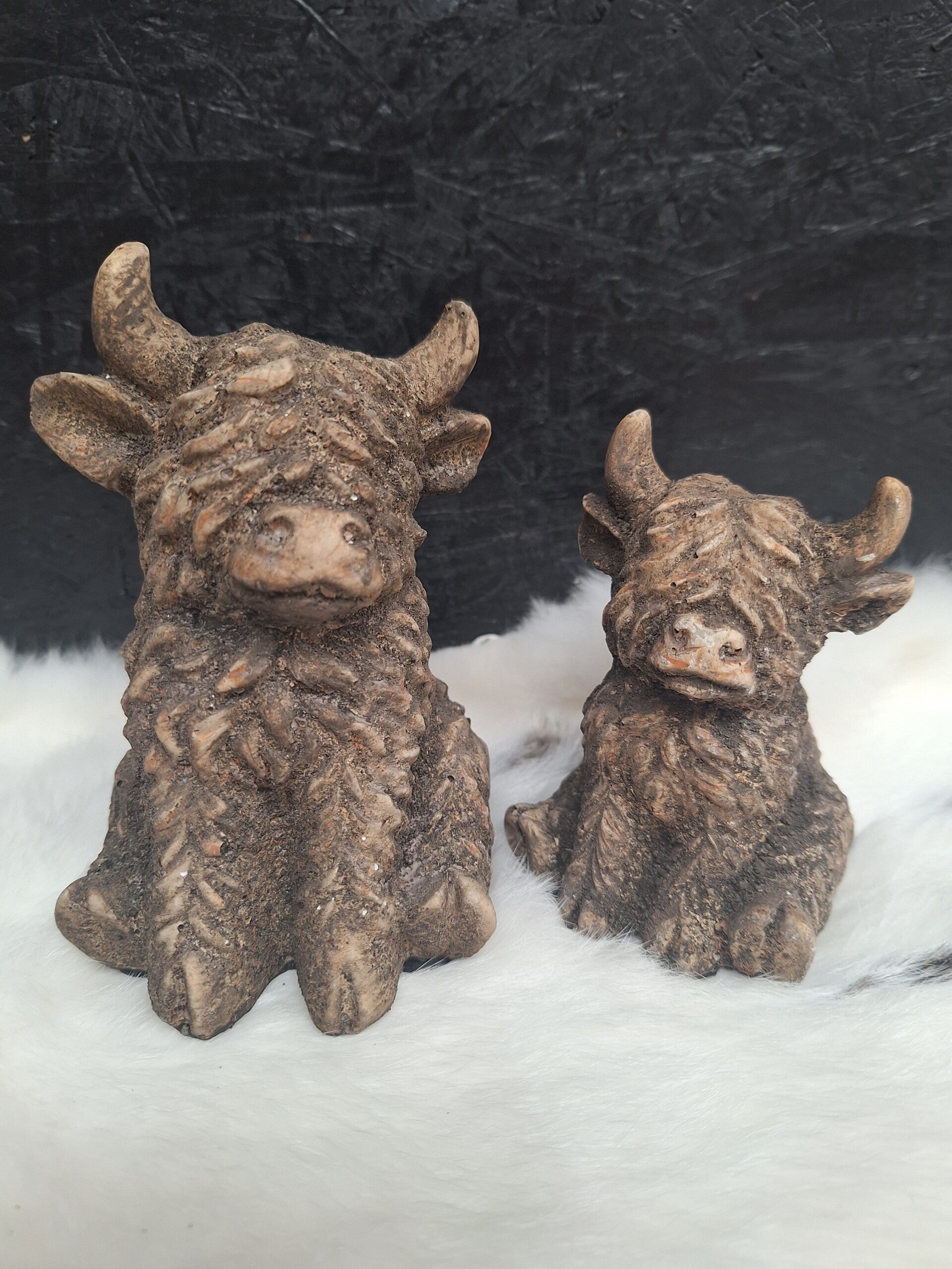 Schotse Hooglander Beeld – Bruin Polystone