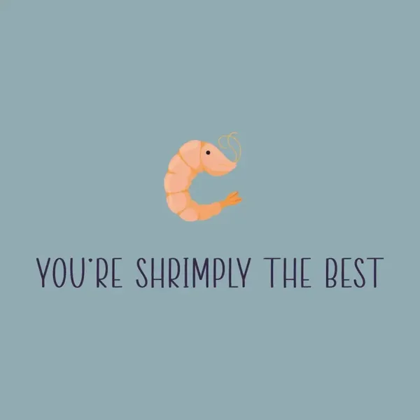 Tegeltje | Shrimply the Best