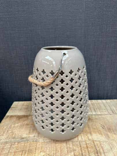 Sfeervolle Beige Lantaarn | Tijdloos Design met Moderne Functionaliteit