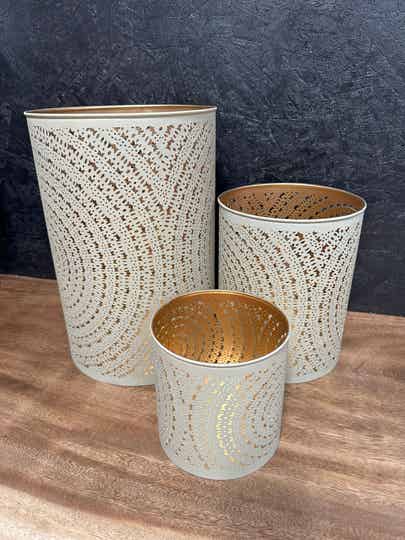 Theelichthouder Bourges | Beige | 3 Maten