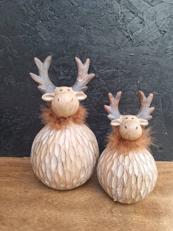 Stoer bruin hert | Rond | 2 Maten