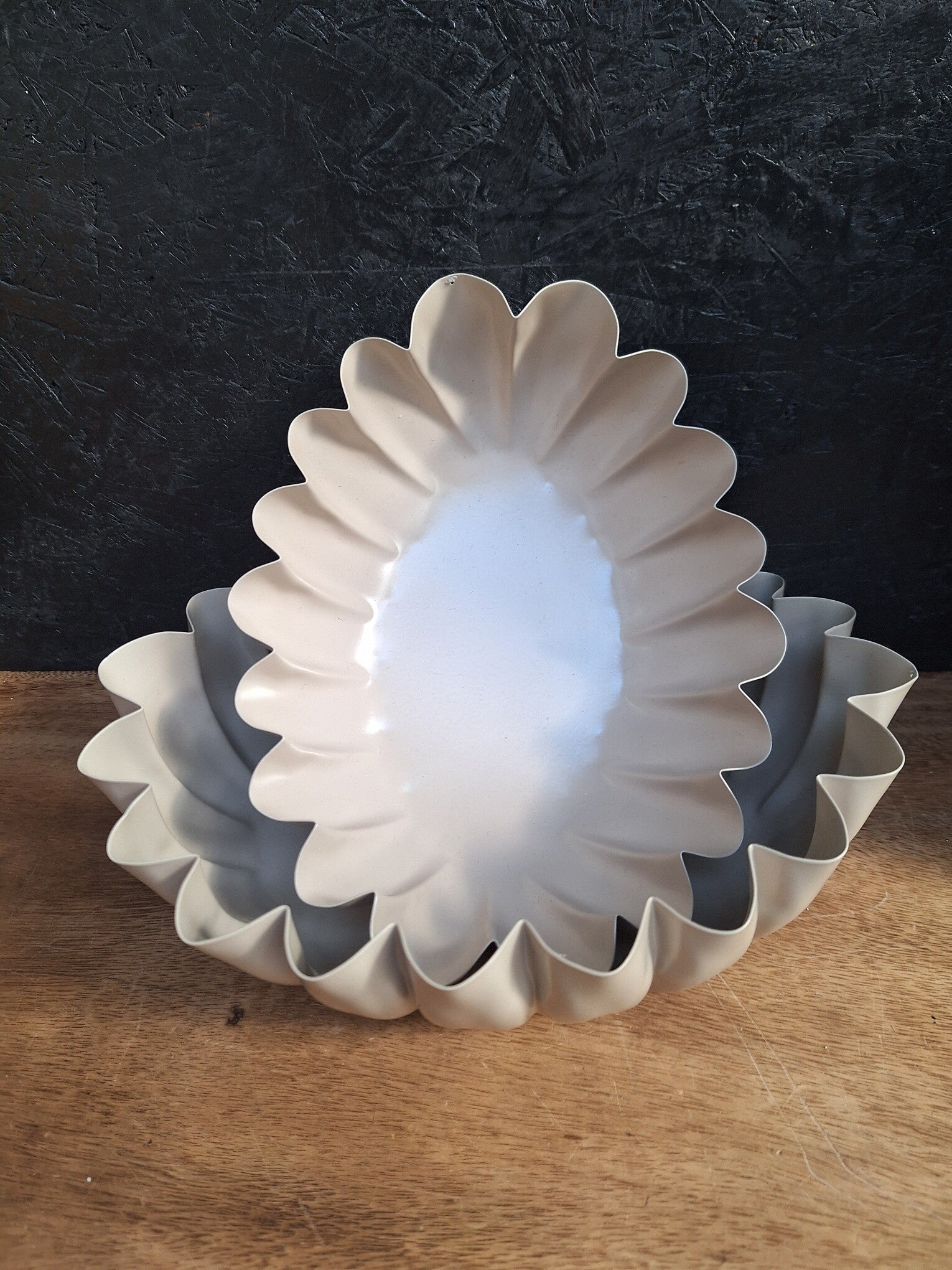 Tray zand kleurig met ribbelrand