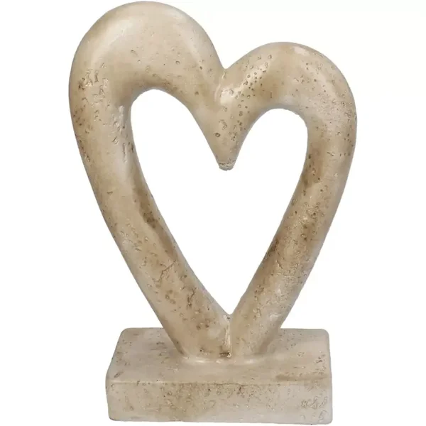 Beeld heart | Beton Beige