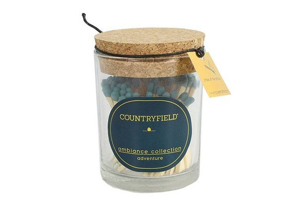 Countryfield Adventure  collection Lucifers in glas  100 Stuks