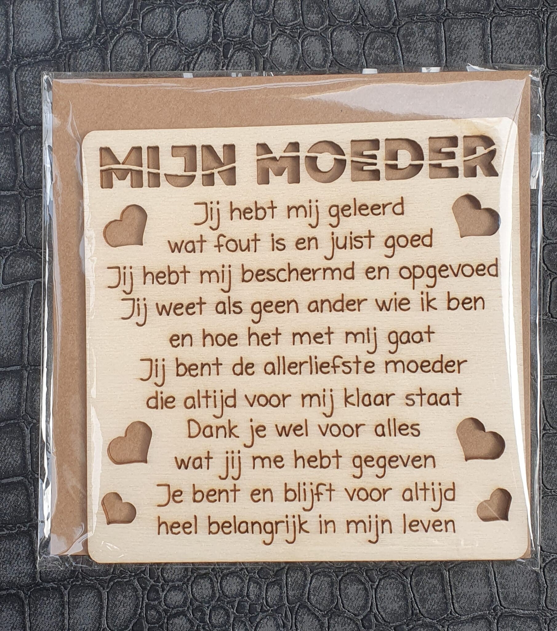 Wenskaart  Mijn moeder