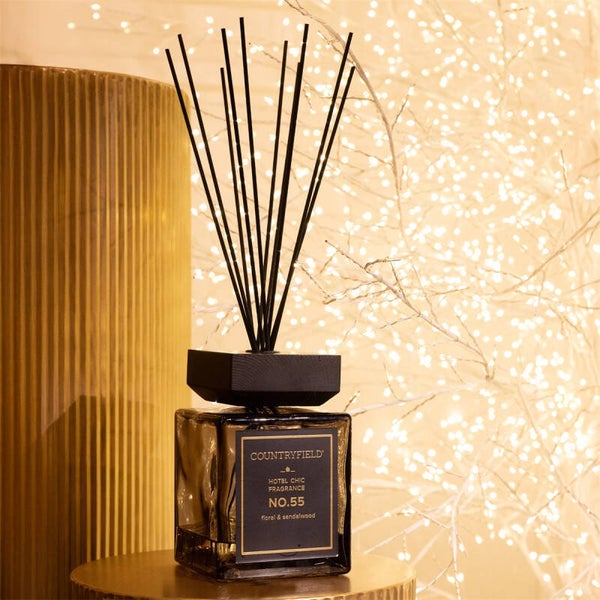 Hotel chic Geursokjes vk Antraciet | No.55 Floral & Sandelwood | 100 ml -200 ml - 500 ml