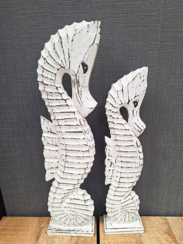 Stoere Zeepaarden van Berkenhout – Antique White