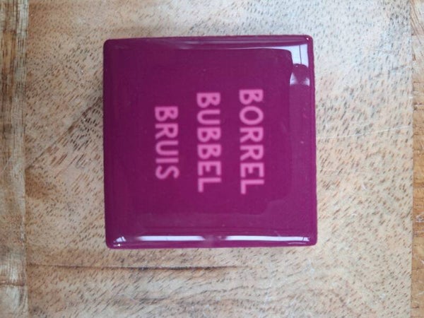 Magneet tegel | Borrel Bubbel Bruis