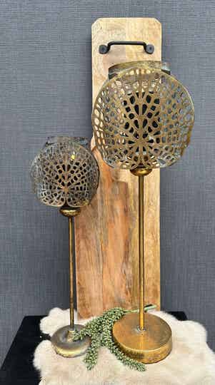 Kaarsenhouder Malisa |  Countryfield  | 2 maten | koper/goud