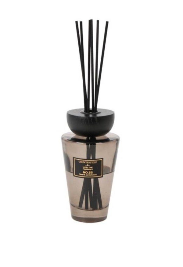 Hotel chic geurstokjes con Antraciet | No.55 Floral & Sandelwood | 200 ml