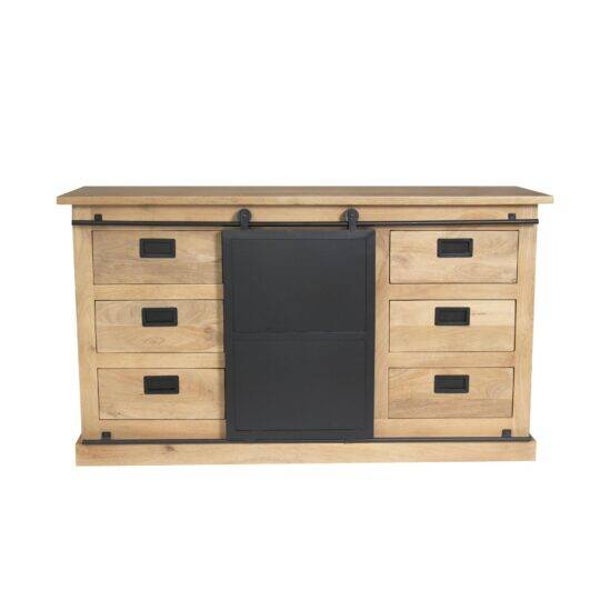 Dressoir Fresno | Mangohout en metaal