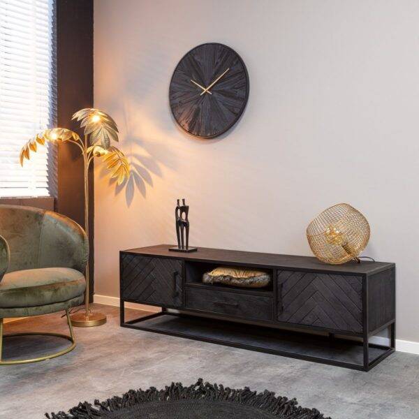 TV Dressoir New York | Mangohout  | Metaal  | 165cm