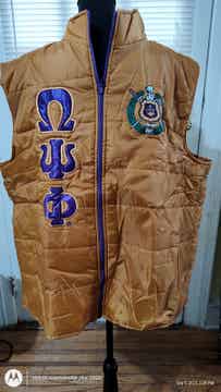 Old Gold Omega Puff Vest