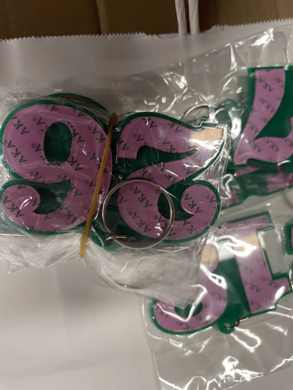 AKA Line number keychains